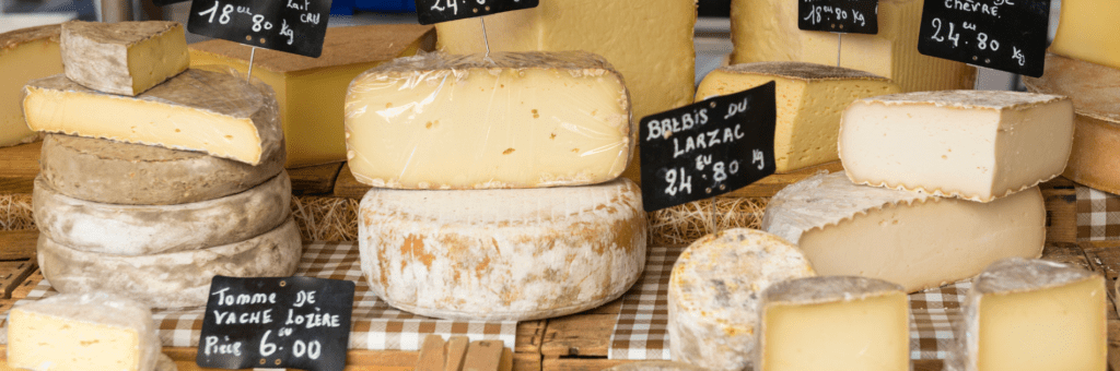 French cheese selection